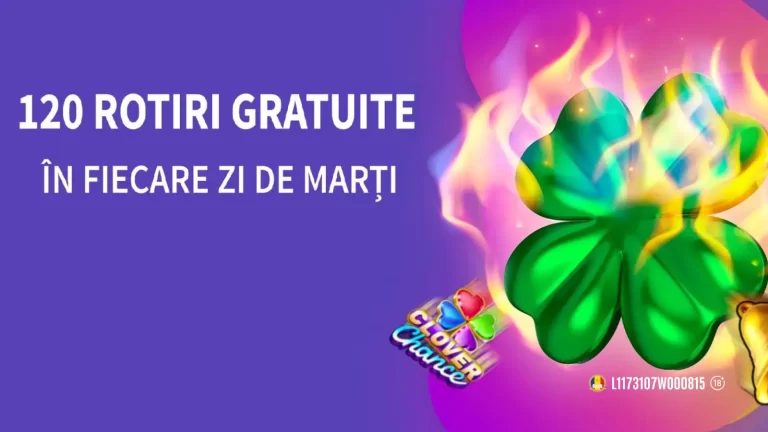 La Conti Cazino poți activa 120 Rotiri Gratuite în fiecare zi de marți