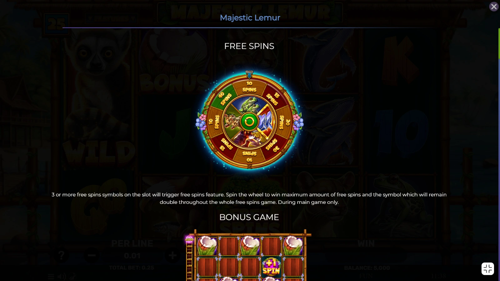 Majestic Lemur Rotiri gratuite