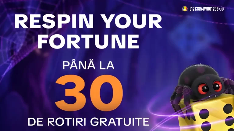 Oferta ReSpin Your Fortune de la Mr Bit îți aduce până la 30 Rotiri Gratuite pe 5 lei