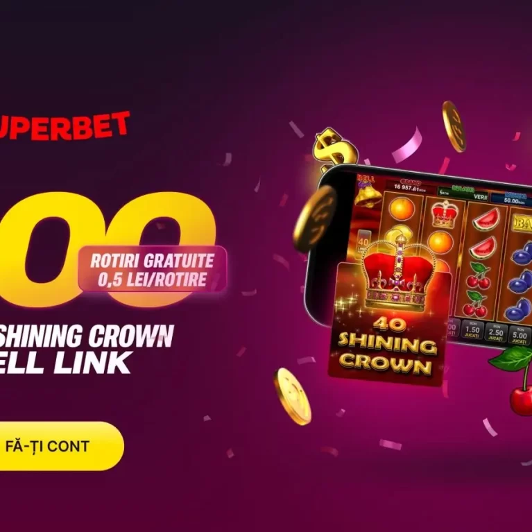 Superbet Bonus Fără Depunere – 600 Rotiri Gratuite la 40 Shining Crown Bell Link