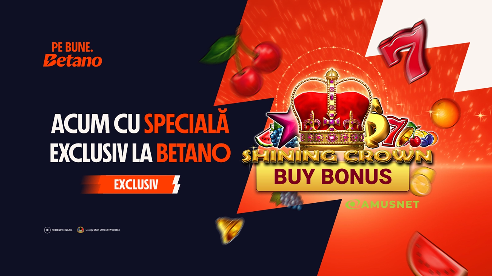 Shining Crown cu Specială – exclusiv la Betano Casino!