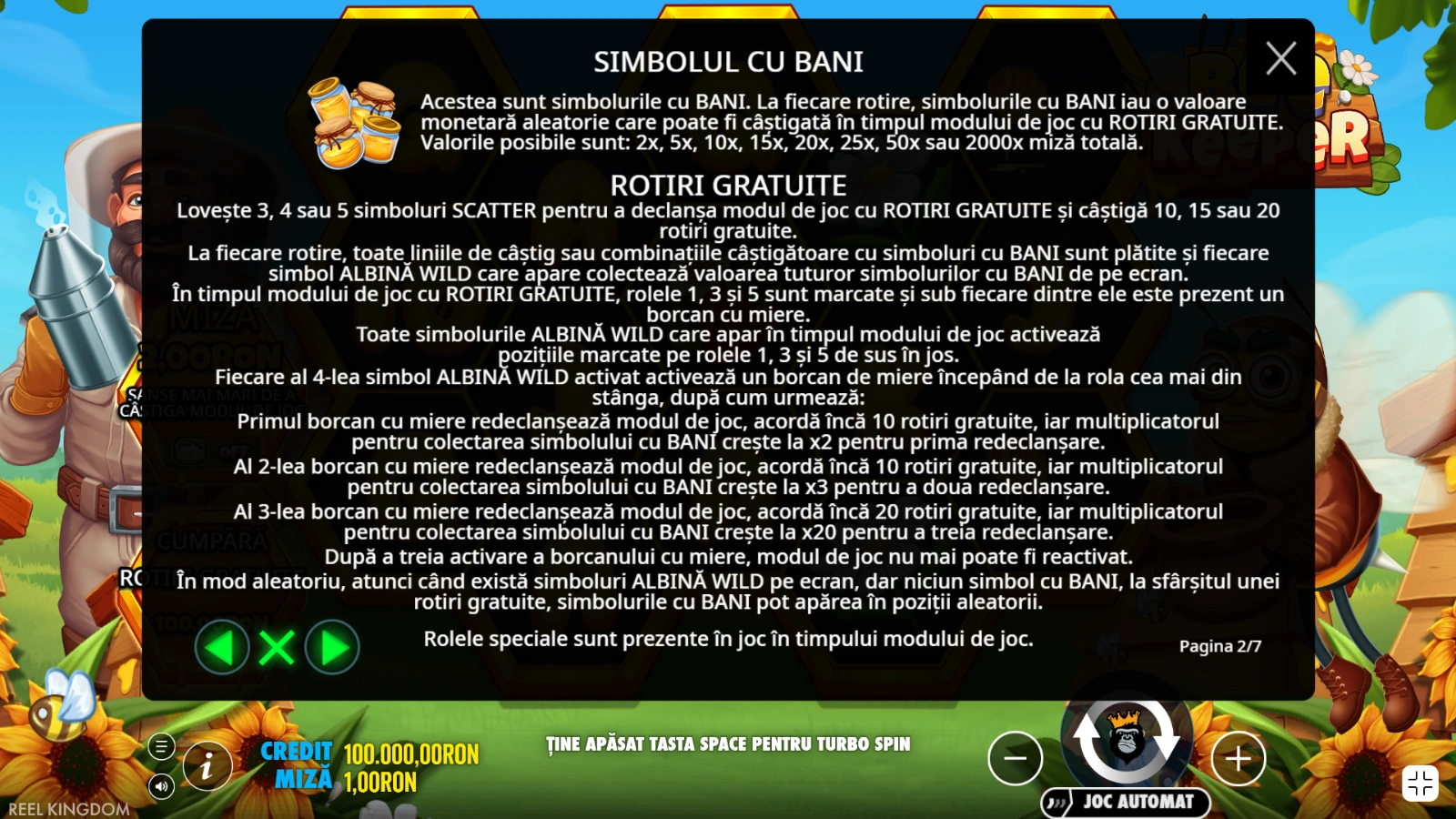 Bee Keeper Functii bonus