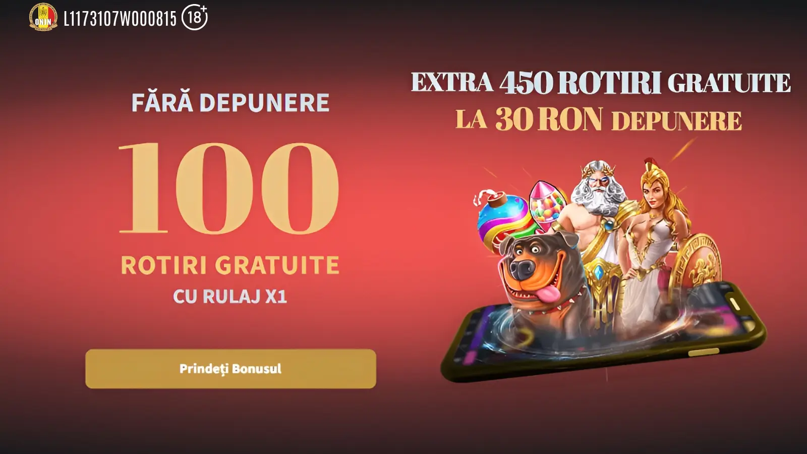 Bonus fara depunere ContiCazino