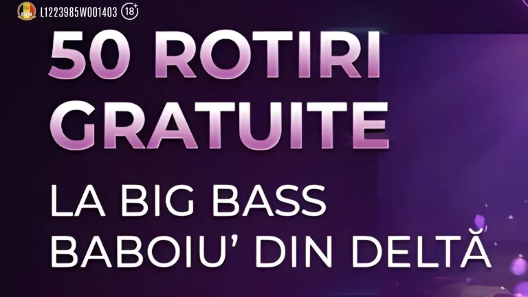 Cu doar 20 RON depuși, la Player poți activa 50 Rotiri Gratuite la Big Bass Baboiu’ din Deltă