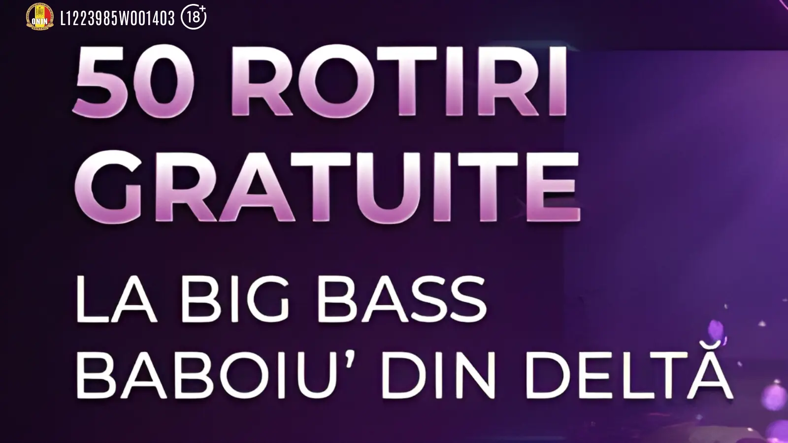 Cu doar 20 RON depusi, la Player poti activa 50 Rotiri Gratuite la Big Bass Baboiu din Delta