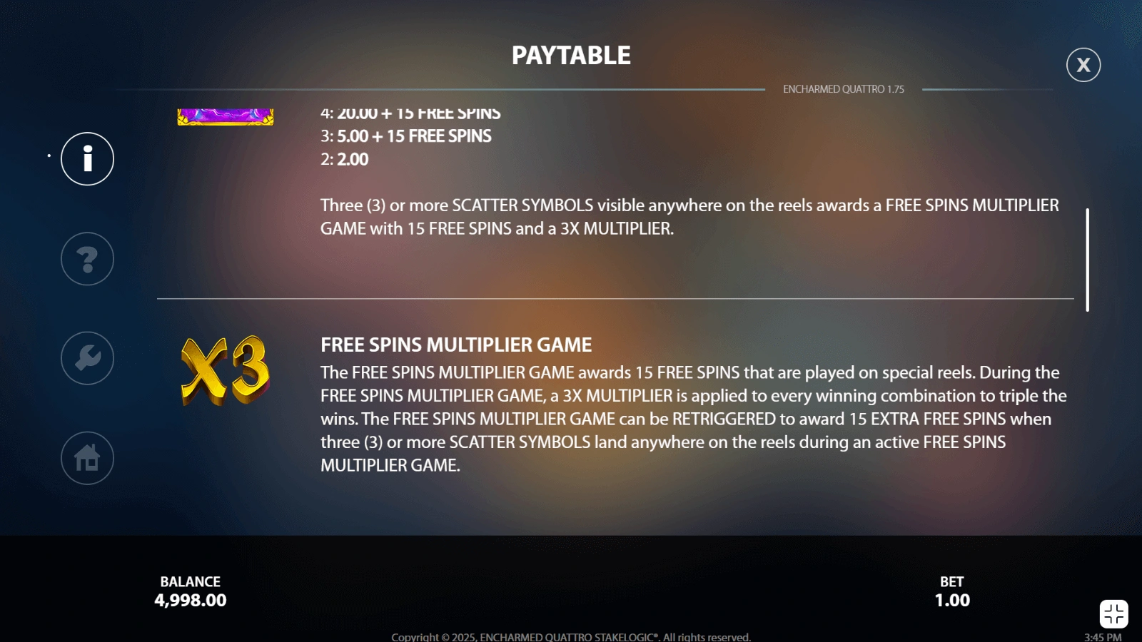 Encharmed Quattro Rotiri Gratuite