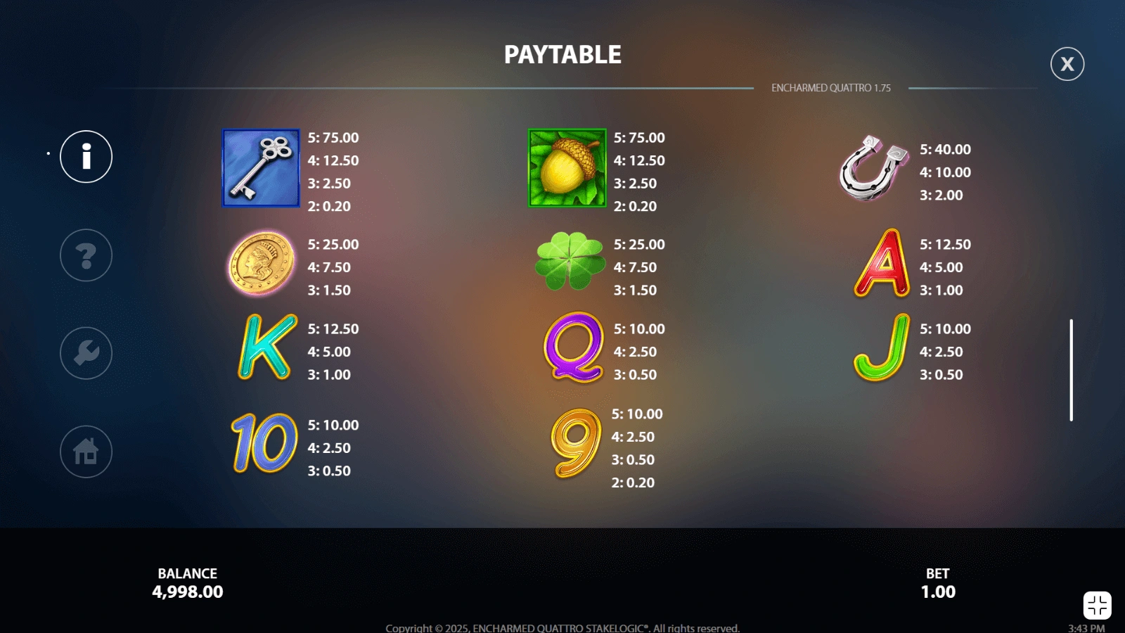 Encharmed Quattro Simboluri