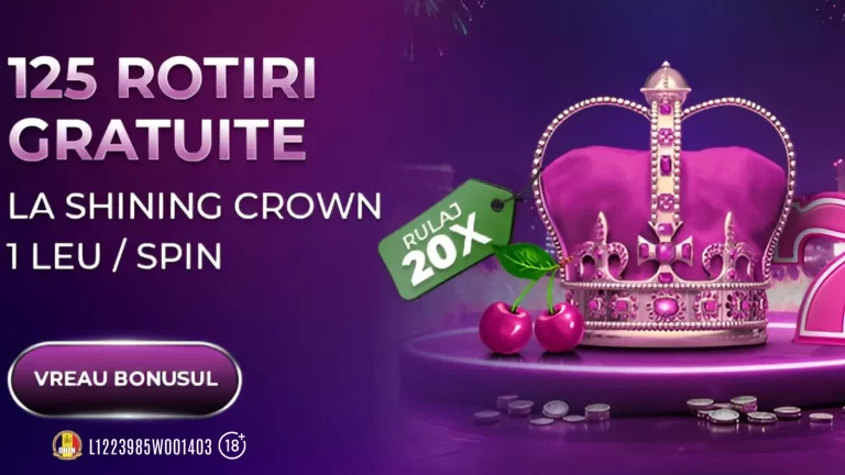 La Player, zilele de luni îți aduc 125 Rotiri Gratuite pe 1 leu la Shining Crown