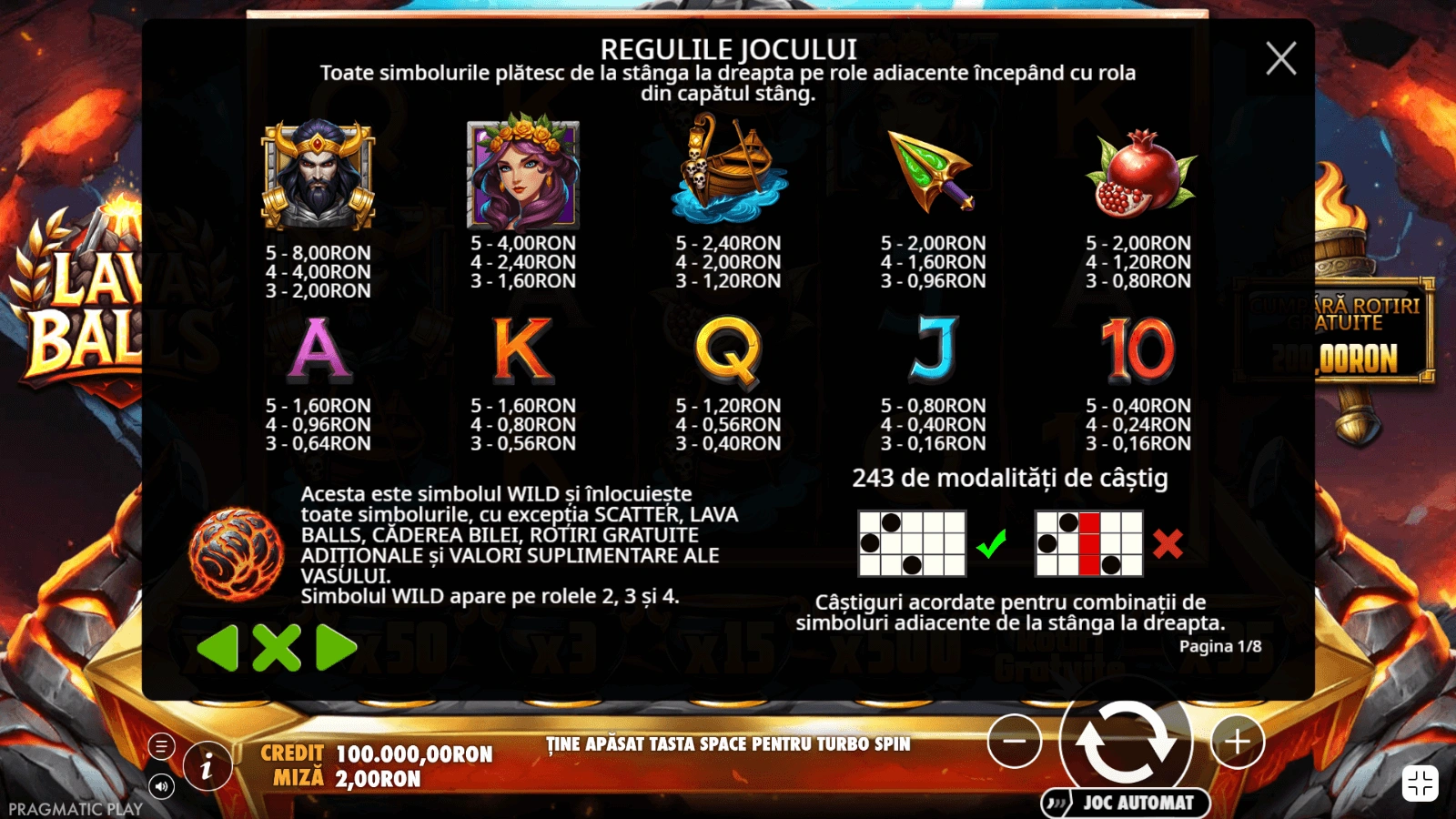 Lava Balls Simboluri