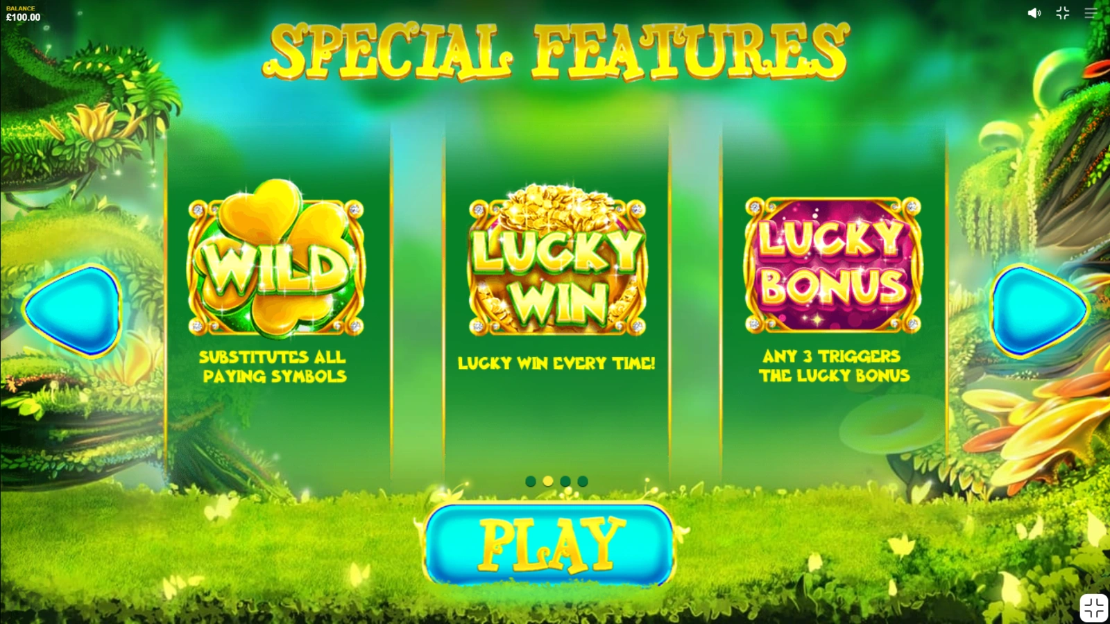 Lucky Wizard Caracteristici bonus