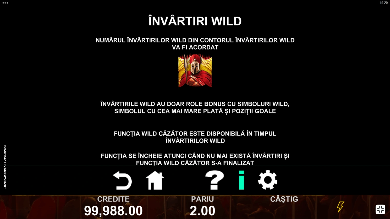 Magnificent Power Spartan invartiri wild