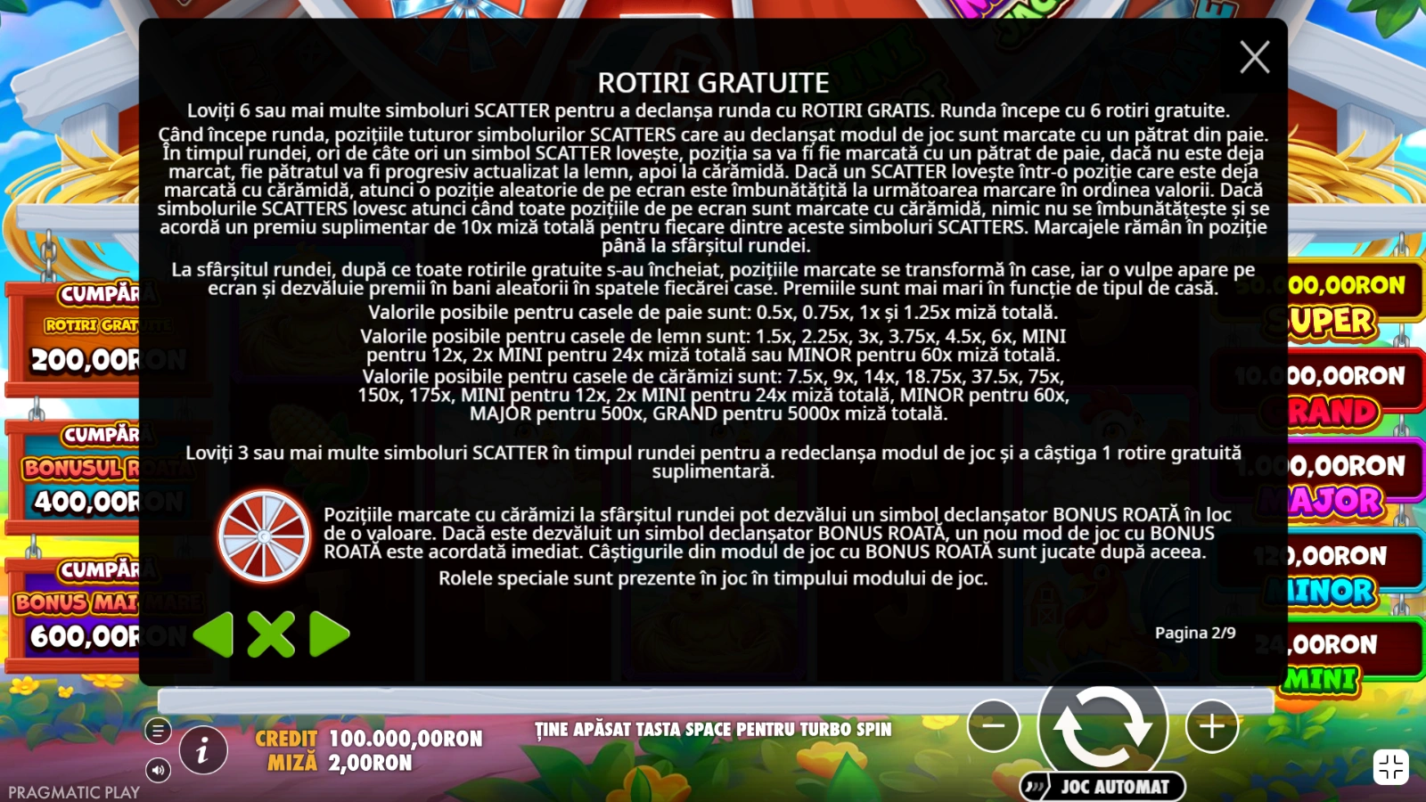 Bigger Barn House Bonanza rotiri gratuite