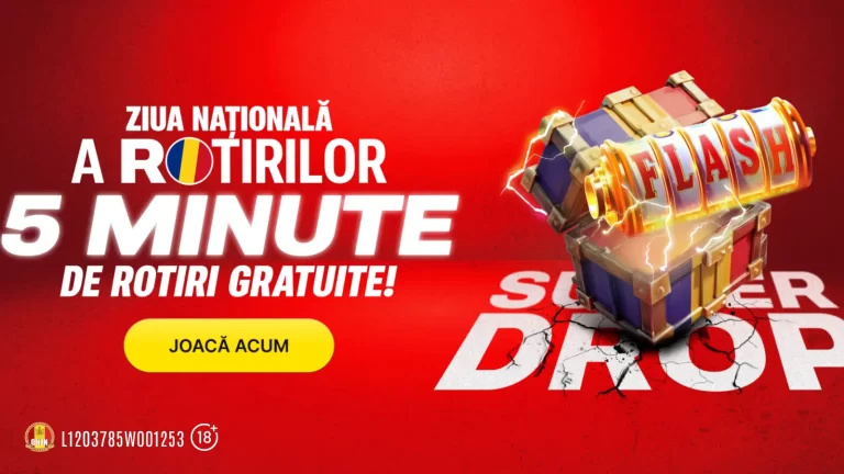 Bonus de 1 Decembrie la Superbet – 5 minute de Rotiri Gratuite nelimitate