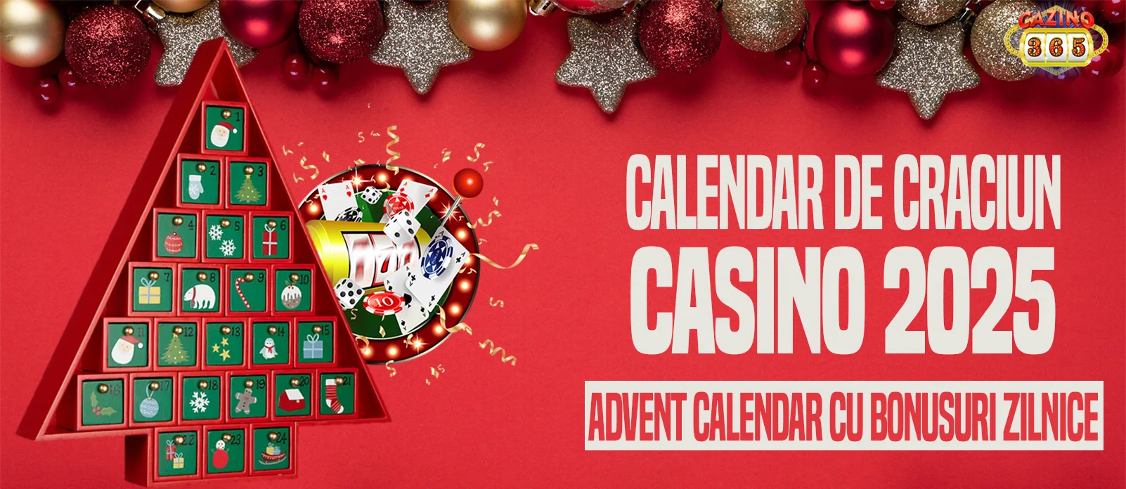 Calendar de Crăciun Casino 2025 – Advent calendar cu bonusuri zilnice