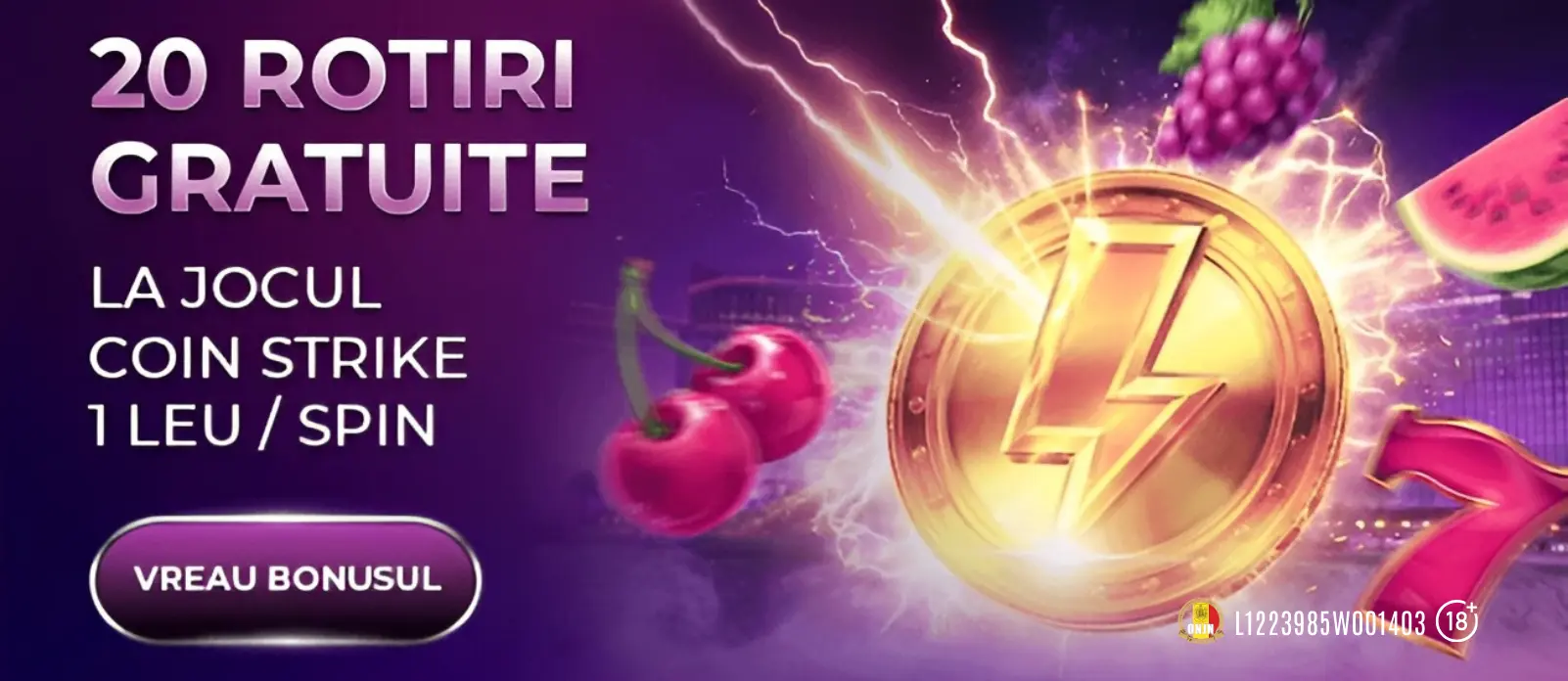 Între 10 și 12 decembrie poți activa zilnic 20 Rotiri Gratuite pe miza de 1 leu la Player