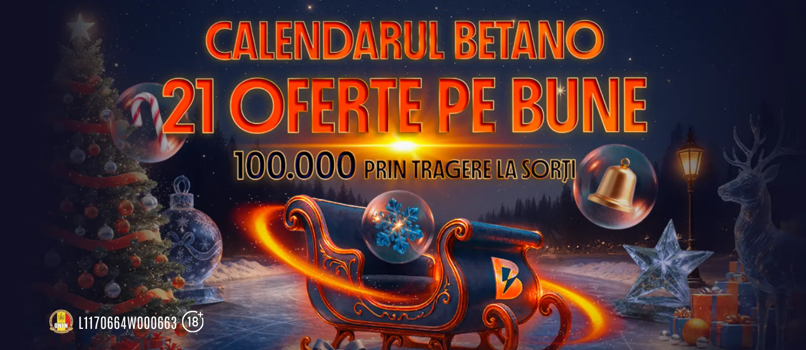 Pana pe 4 ianuarie ai parte de bonusuri zilnice in Calendarul Betano