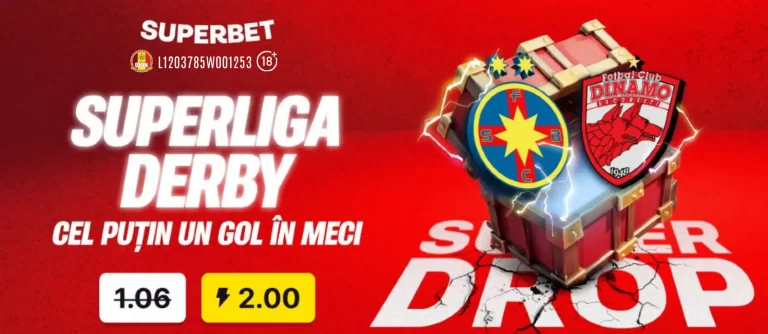 Super Drop la FCSB vs Dinamo – cotă mărită la 2.00 pentru cel puțin un gol marcat în meci