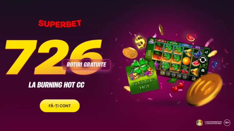 Superbet Bonus Fără Depunere – 726 Rotiri Gratuite la Burning Hot Clover Chance