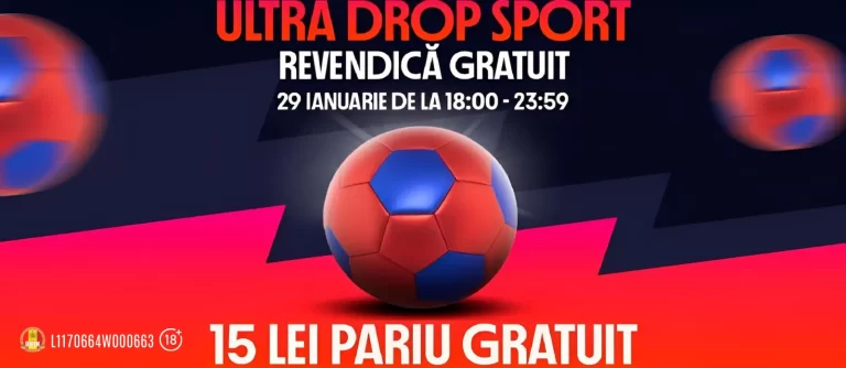 Doar astăzi, 29 ianuarie, poți beneficia de 15 RON bonus fără depunere la Betano