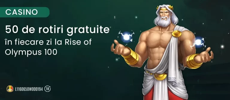 La King Casino poți încasa zilnic 50 Rotiri Gratuite pe 1 RON