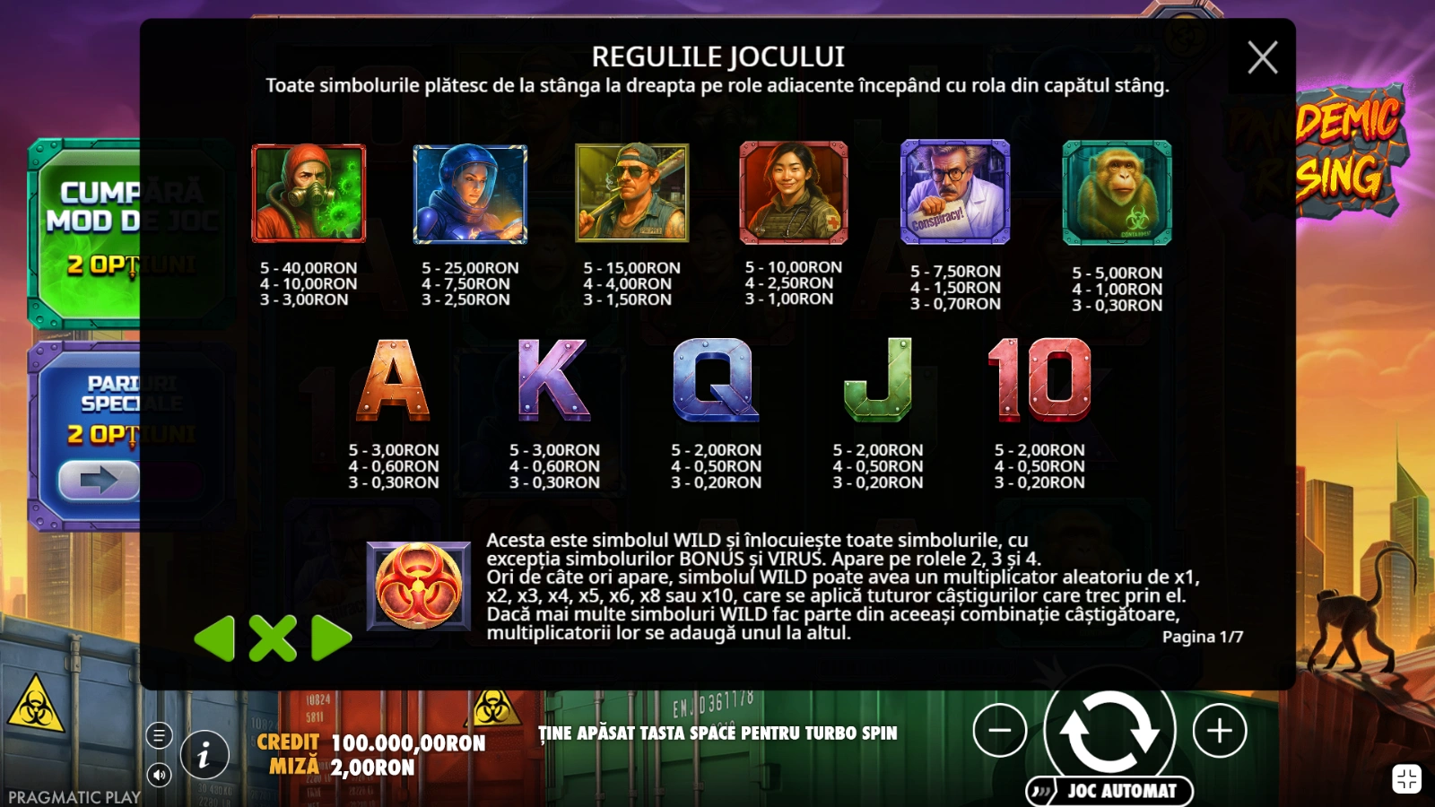 Pandemic Rising Simboluri de plata