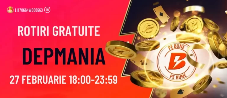 Doar astăzi, 27 februarie, poți revendica până la 500 Rotiri Gratuite la Betano