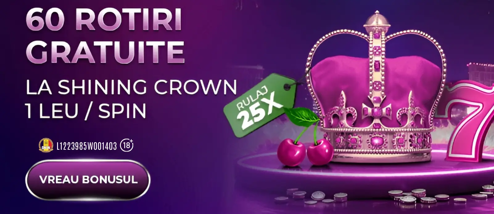 Fiecare zi de luni din luna februarie iti aduce pana la 60 Rotiri Gratuite pe 1 leu la Player