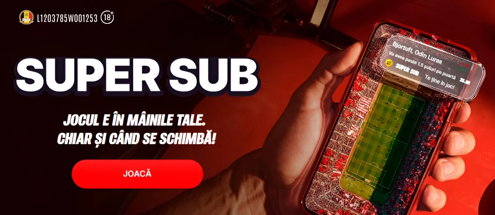 Jucătorul pe care ai pariat este înlocuit? Oferta Super Sub de la Superbet îți oferă a doua șansă!