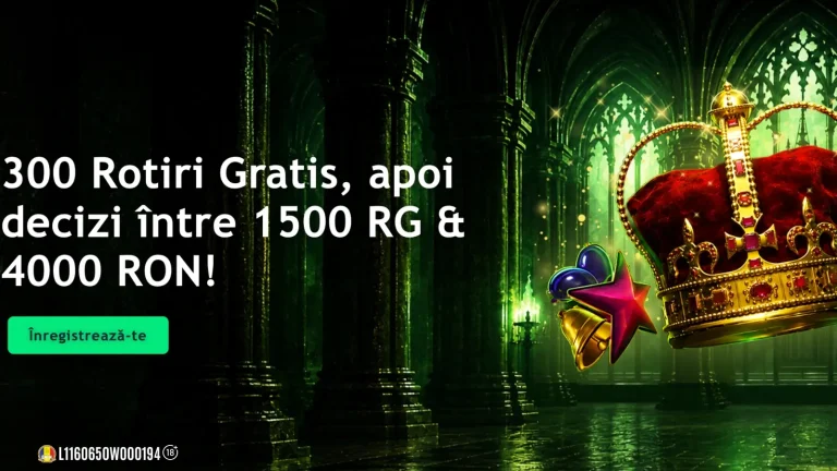 King Casino Bonus Fără Depunere – 300 Rotiri Gratuite la Shining Crown