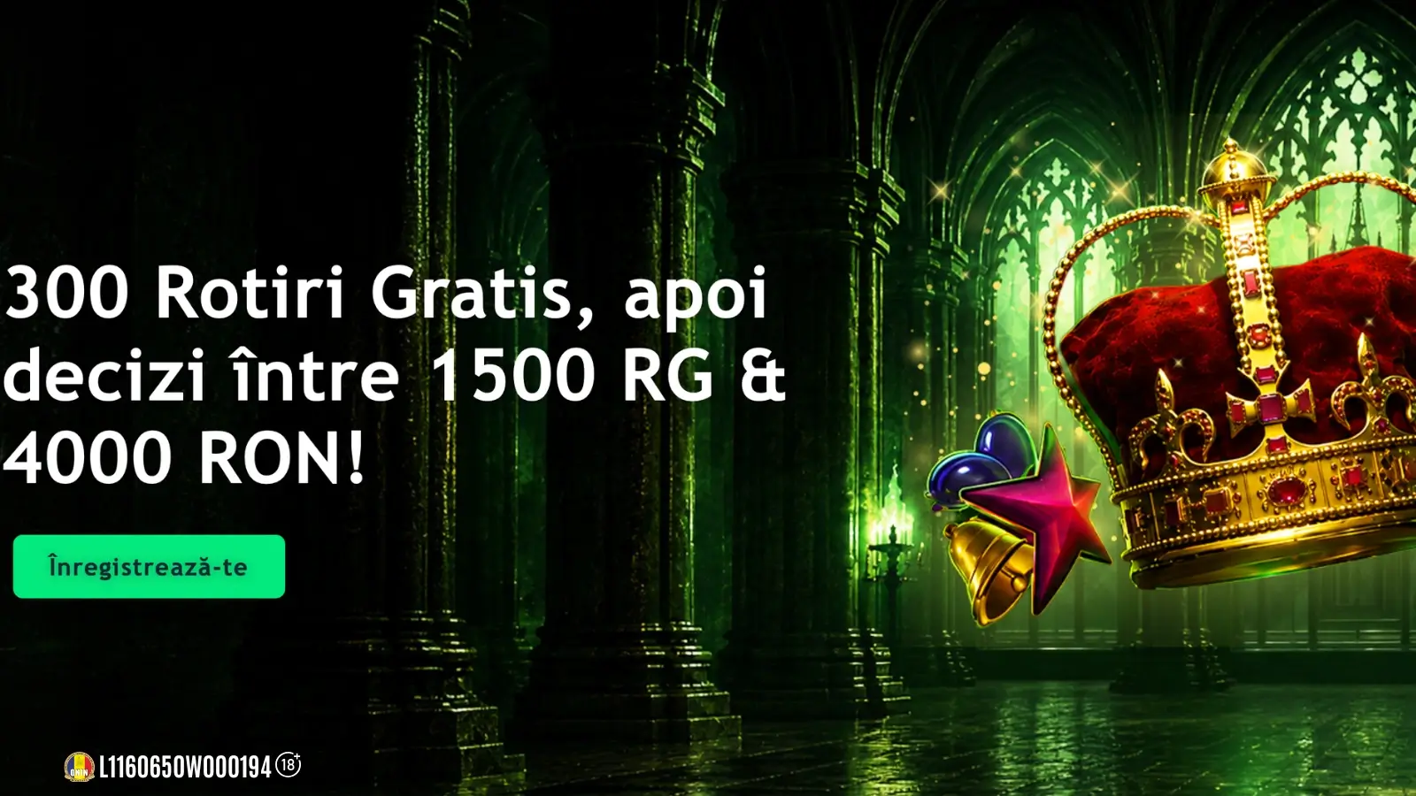 King Casino Bonus Fără Depunere – 300 Rotiri Gratuite la Shining Crown