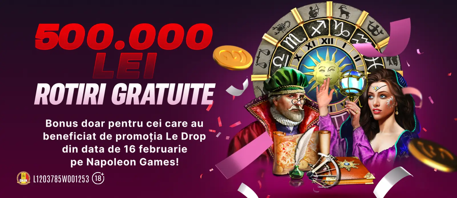 Pe 17 februarie poți încasa Rotiri Gratuite fără depunere și fără rulaj la Superbet, pe miza de 1 RON