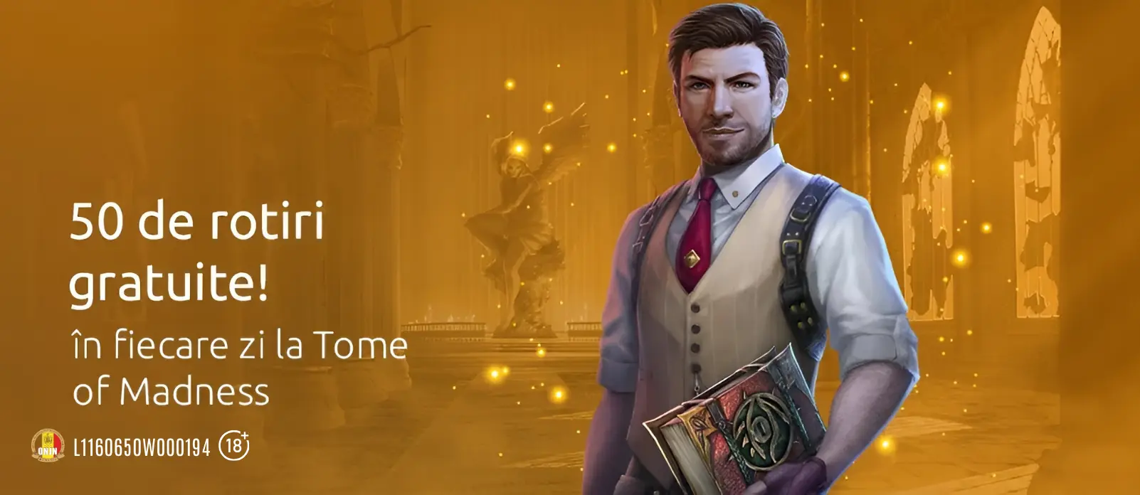 Profita de oferta 12xbet si incaseaza zilnic 50 Rotiri Gratuite la Tome of Madness