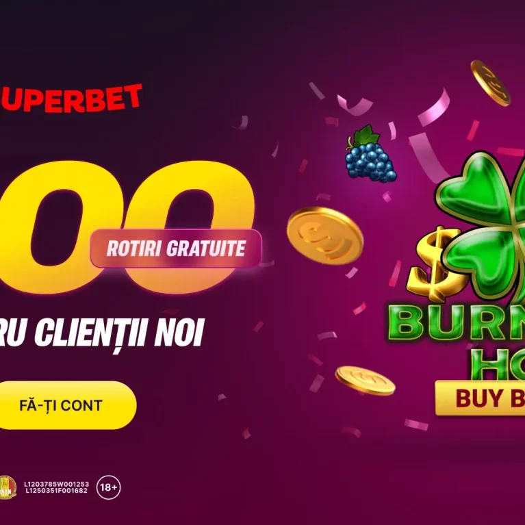 Superbet Bonus Fără Depunere – 800 Rotiri Gratuite la Burning Hot Buy Bonus