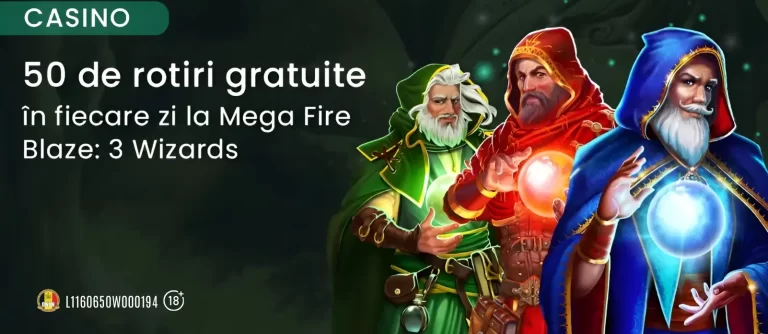 Toata săptămâna poți încasa zilnic 50 Rotiri Gratuite la King Casino