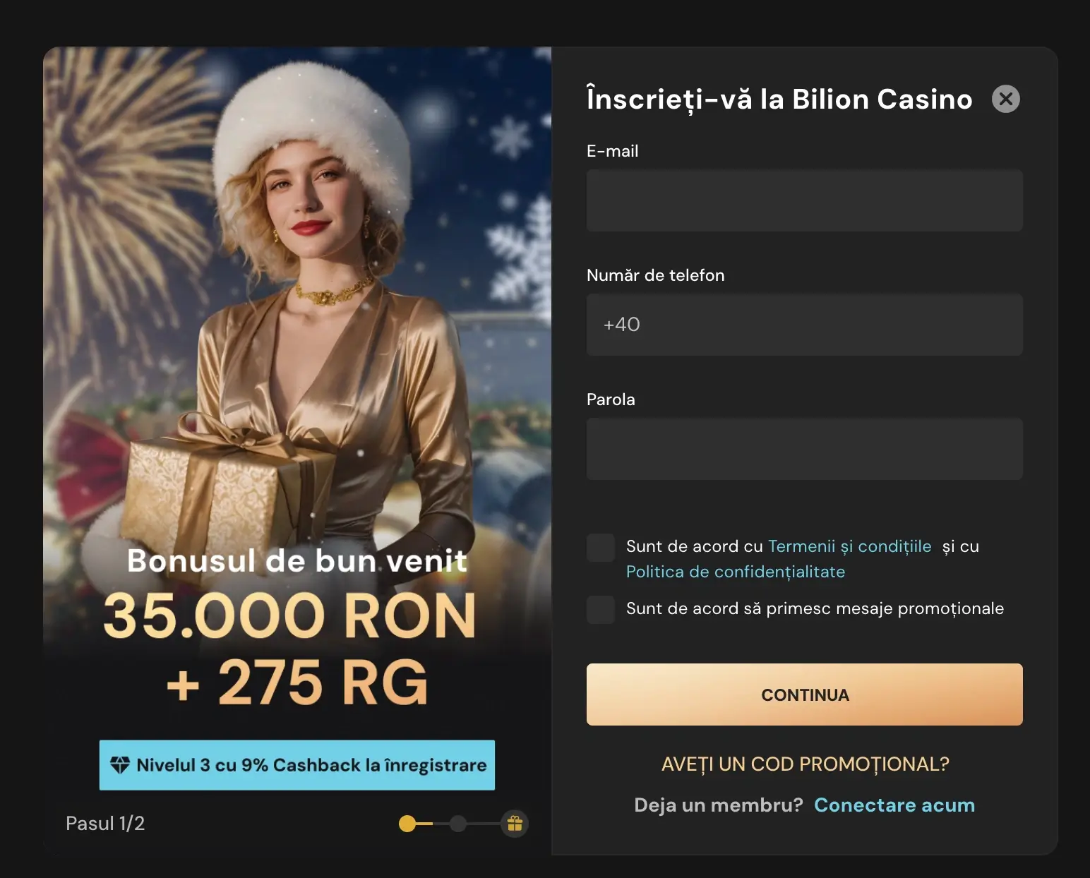 bilion înregistrare