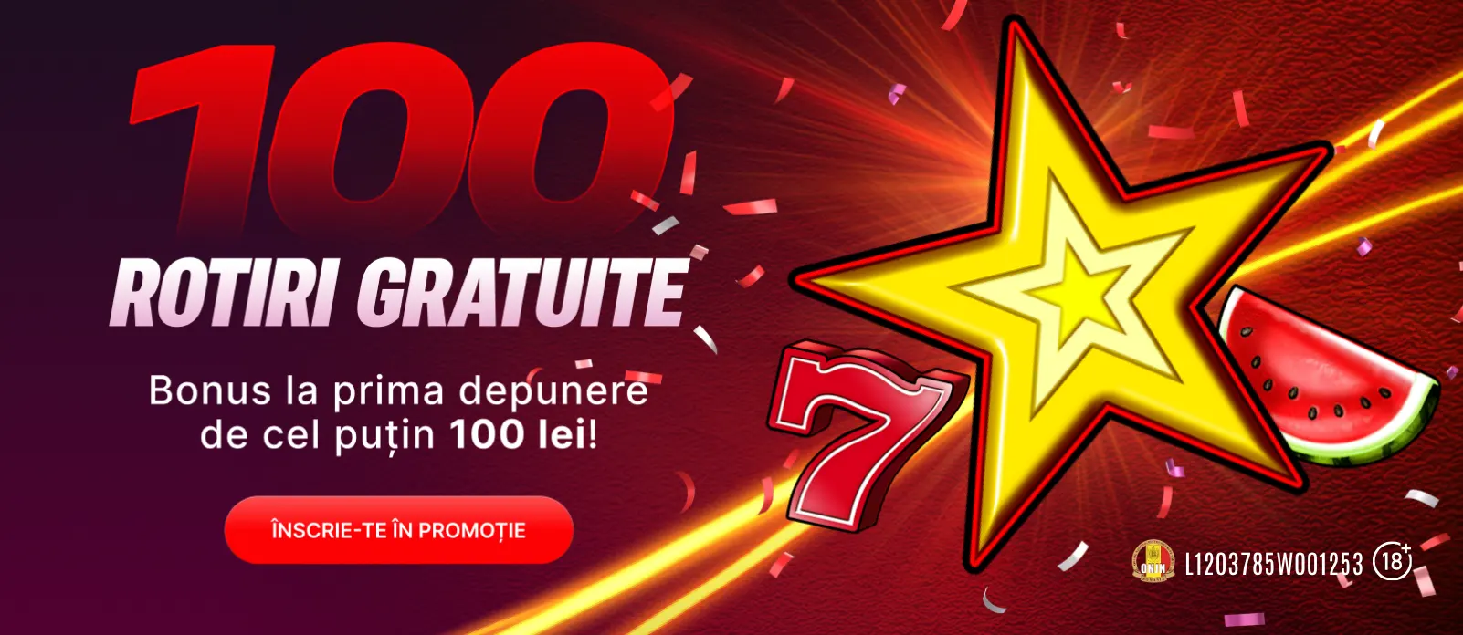100 Rotiri Gratuite fara rulaj la Superbet - Bonus valabil doar pe 27 martie 2026