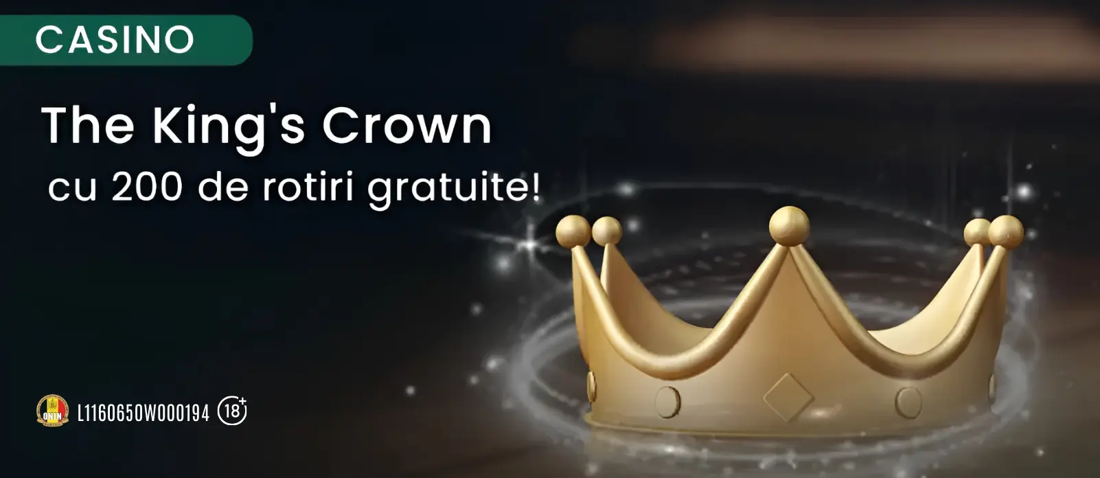 200 Rotiri Gratuite Extra Crown te asteapta miercurea la King Casino