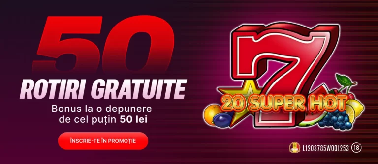 50 Rotiri Gratuite 20 Super Hot valabile la Superbet, doar pe 31 martie 2026