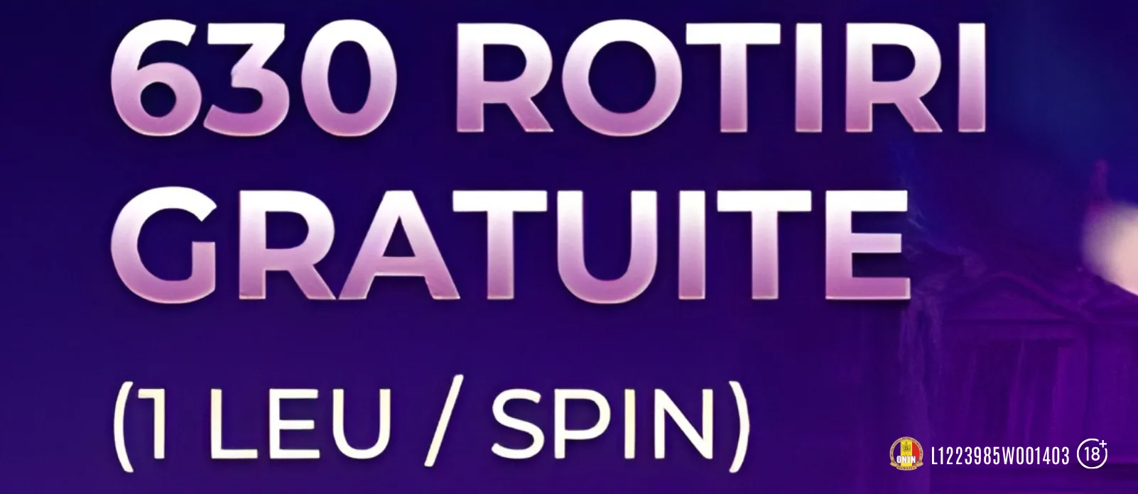 630 Rotiri Gratuite pe miza 1 leu la Player - oferta disponibila in fiecare sambata