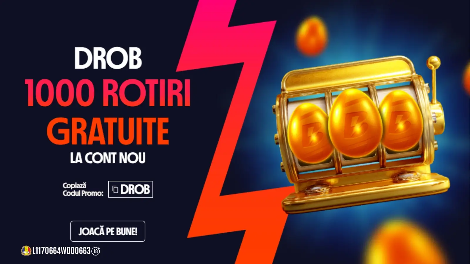 Betano Bonus Fără Depunere – 1000 Rotiri Gratuite