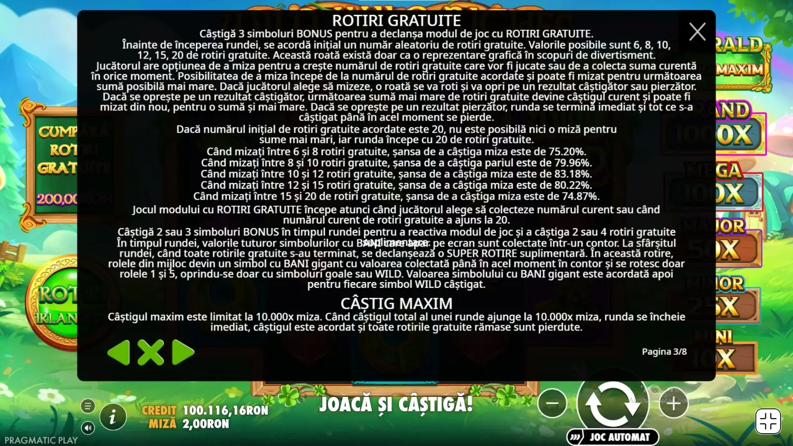 Funcții speciale Wild Wild Riches Returns