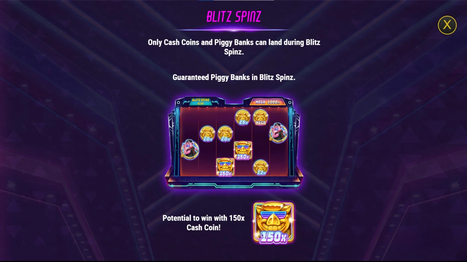 Piggy Blitz Disco Gold – Bonus, rotiri gratuite, jackpot