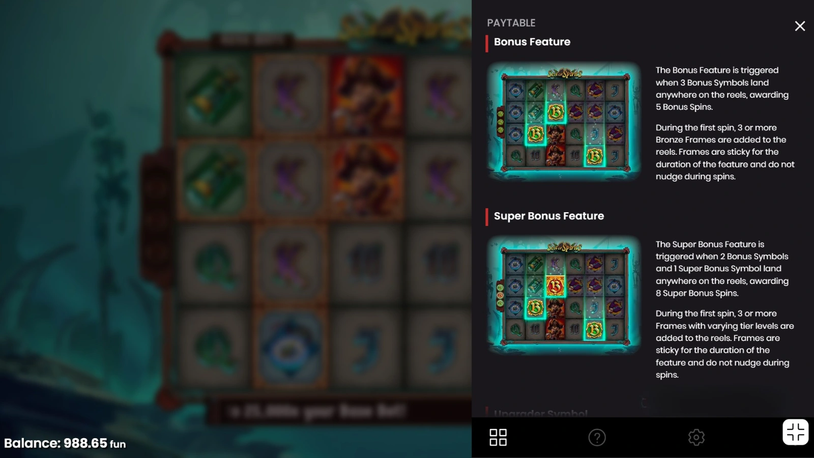 Sea of Spirits Demo – Funcții speciale