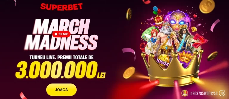 Superbet March Madness 2026 – Turnee zilnice cu premii în valoare totală de 3.000.000 de lei