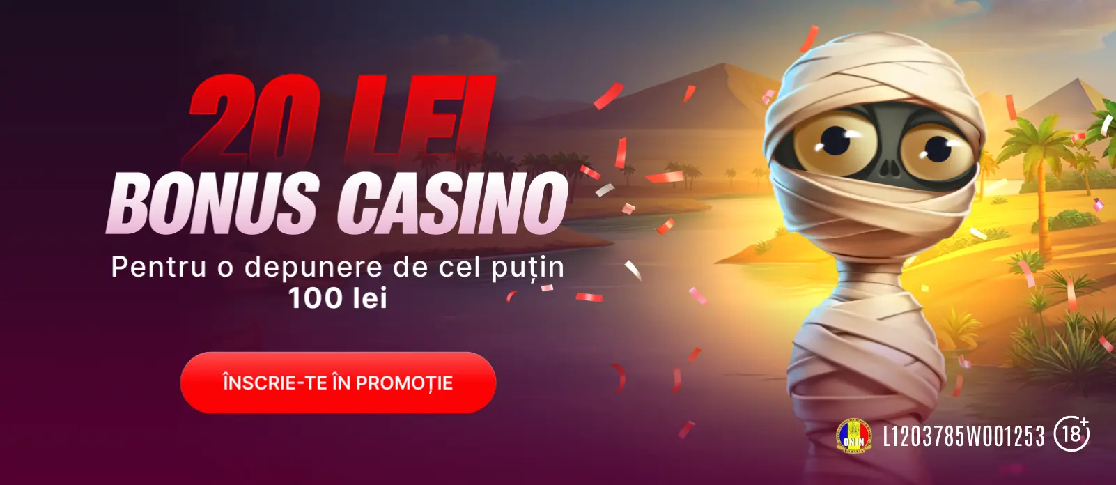 Astazi, 10 aprilie, poti incasa 20 RON bonus de cazino la Superbet