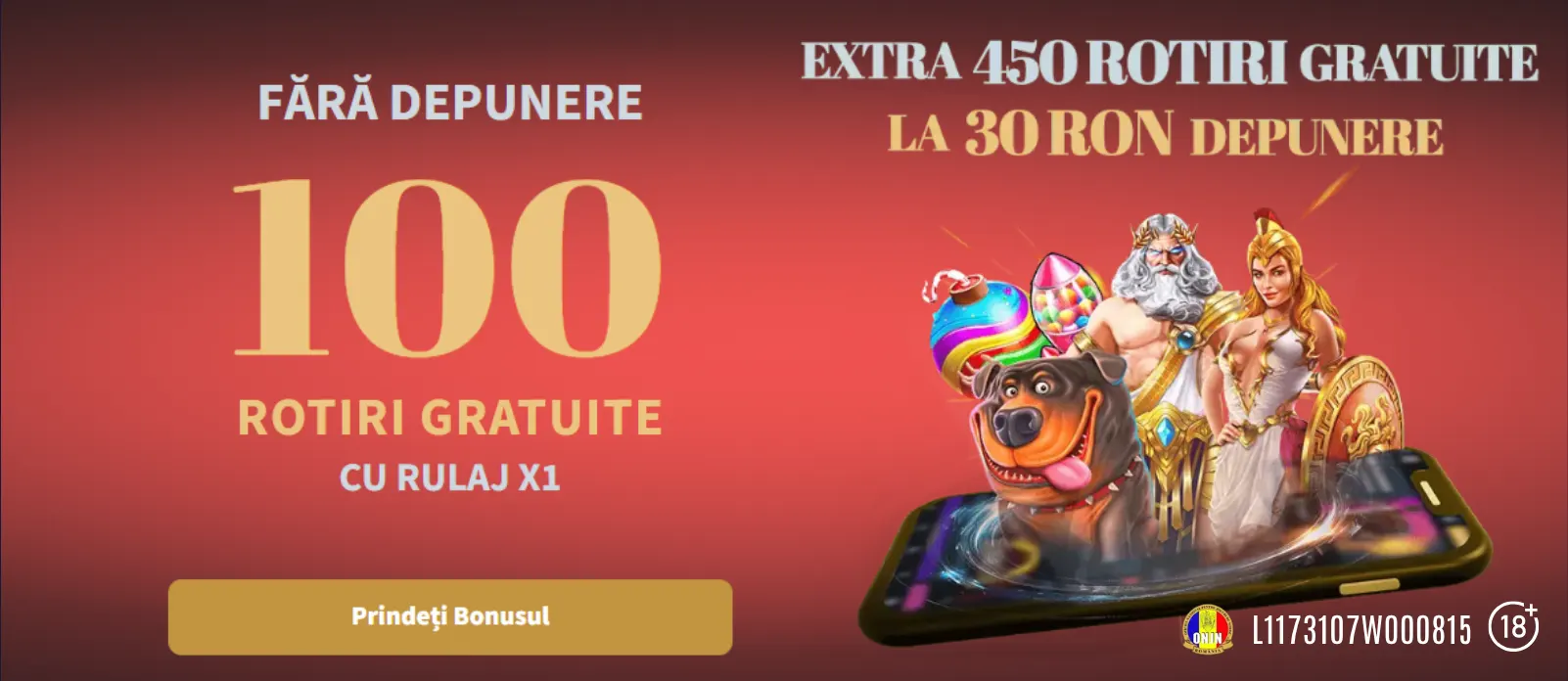 ContiCazino te asteapta cu 100 Rotiri Gratuite fara depunere cu rulaj X1