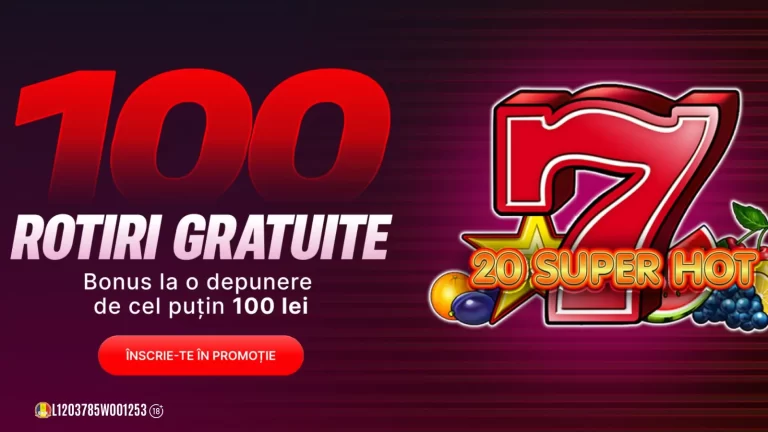 Doar pe 24 aprilie ai 100 Rotiri Gratuite fără rulaj la Superbet – Ofertă valabilă pentru toți jucătorii