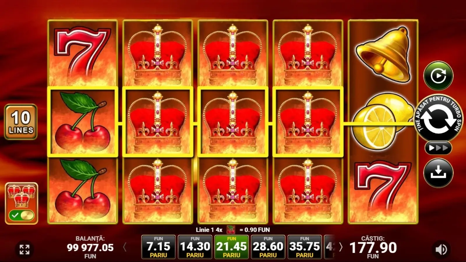 Jocuri de păcănele cu coroane