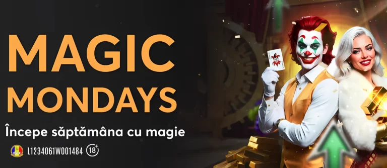 Magic Monday la Joker Casino – 500 Rotiri Gratuite + 100% bonus la depunere