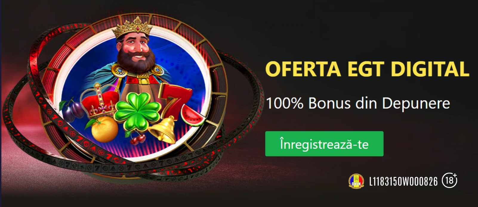 Miercurea ai 100% pana la 500 RON bonus EGT Digital la WinBet